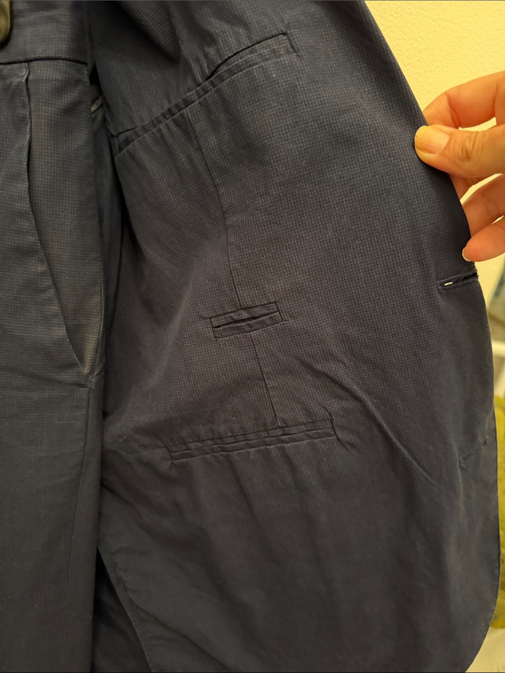 J.Crew Men's Bowery Cotton Suit Blazer and Trousers - Classic Navy - Picture 5 of 7